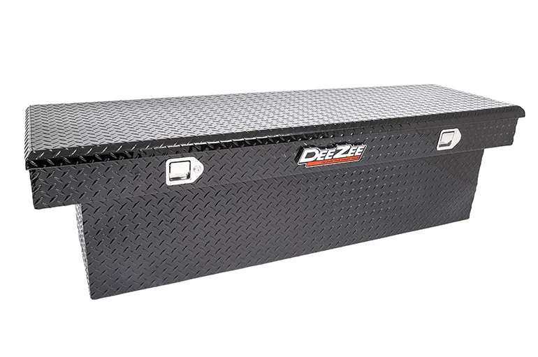 DZ8170DB – DEE ZEE Tool Box, Crossover Single Lid Diamond Tread Black Gloss Powder Coated Aluminum 20 Inch Length x 6...